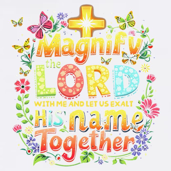 Christian Summer Camp Magnify The Lord Christian VBS 2025 Gift Garment-Dyed Sweatshirt
