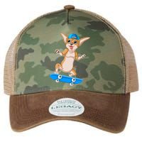 Chihuahua Skateboarding Legacy Tie Dye Trucker Hat