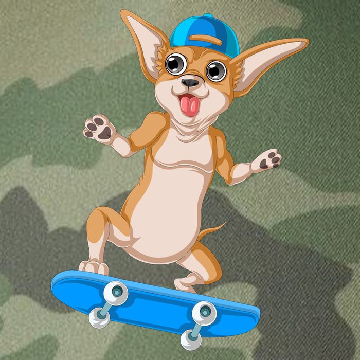 Chihuahua Skateboarding Legacy Tie Dye Trucker Hat