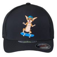 Chihuahua Skateboarding Flexfit Unipanel Trucker Cap