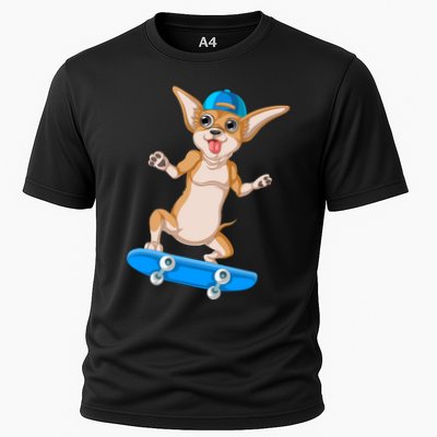 Chihuahua Skateboarding Performance Shirt