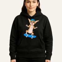 Chihuahua Skateboarding Hoodie