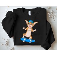 Chihuahua Skateboarding Sweatshirt