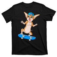 Chihuahua Skateboarding T-Shirt