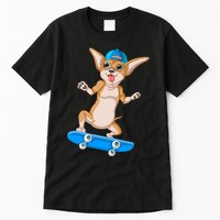 Chihuahua Skateboarding Tall T-Shirt