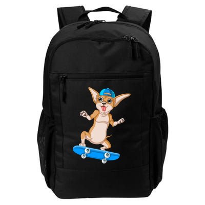 Chihuahua Skateboarding Backpack