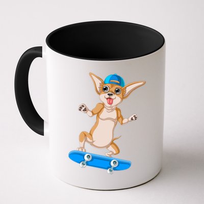 Chihuahua Skateboarding Mug
