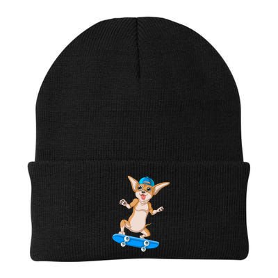 Chihuahua Skateboarding Beanie