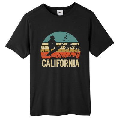 California Surf CA Vintage Retro Men Women Kids Surfer Sunset Tall Fusion ChromaSoft Performance T-Shirt