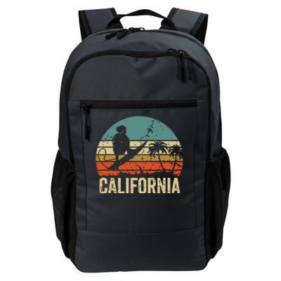 California Surf CA Vintage Retro Men Women Kids Surfer Sunset Daily Commute Backpack