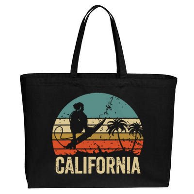 California Surf CA Vintage Retro Men Women Kids Surfer Sunset Cotton Canvas Jumbo Tote