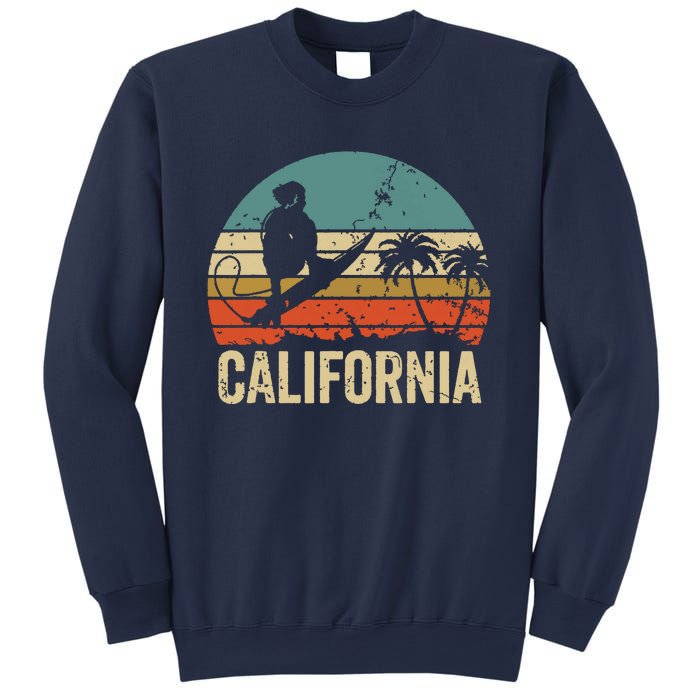 California Surf CA Vintage Retro Men Women Kids Surfer Sunset Sweatshirt