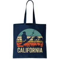 California Surf CA Vintage Retro Men Women Kids Surfer Sunset Tote Bag