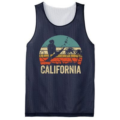 California Surf CA Vintage Retro Men Women Kids Surfer Sunset Mesh Reversible Basketball Jersey Tank