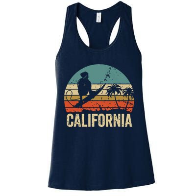 California Surf CA Vintage Retro Men Women Kids Surfer Sunset Womens Tank Top