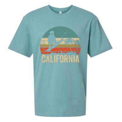 California Surf CA Vintage Retro Men Women Kids Surfer Sunset Sueded Cloud Jersey T-Shirt