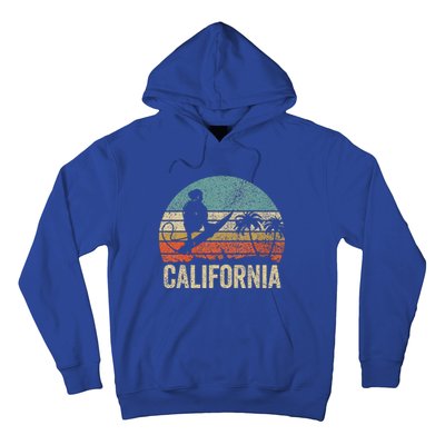 California Surf Ca Retro Women Surfer Sunset Hoodie