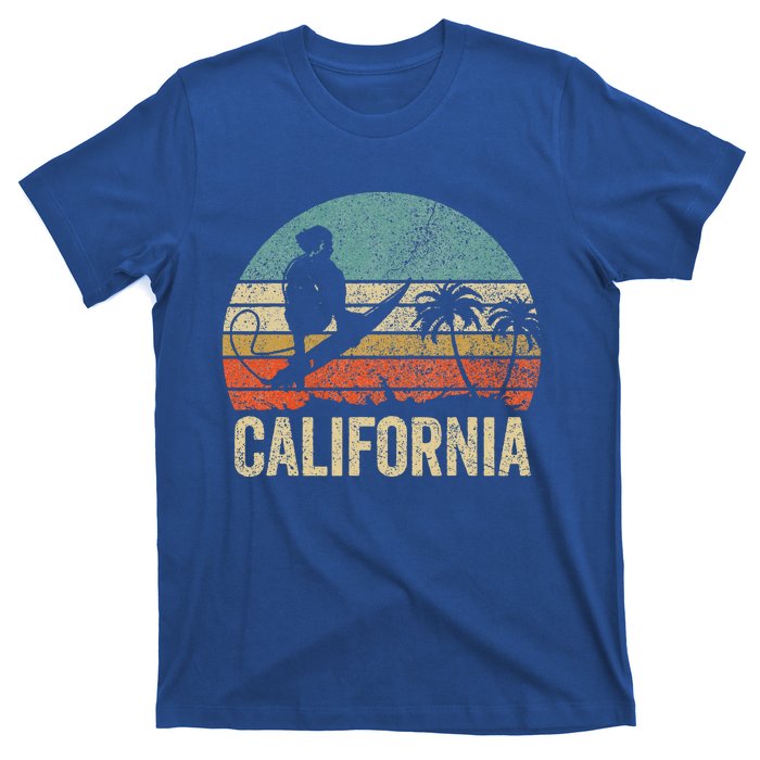 California Surf Ca Retro Women Surfer Sunset T-Shirt