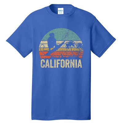 California Surf Ca Retro Women Surfer Sunset Tall T-Shirt