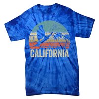 California Surf Ca Retro Women Surfer Sunset Tie-Dye T-Shirt