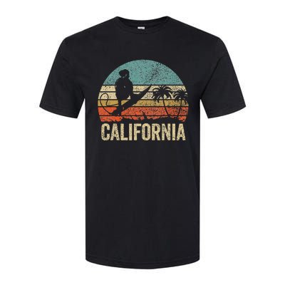 California Surf Ca Retro Women Surfer Sunset Softstyle CVC T-Shirt