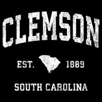 Clemson South Carolina Sc Vintage Athletic Sports Poster
