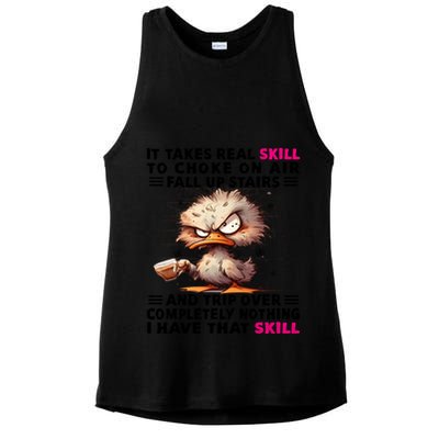 Clumsy Skills Ladies PosiCharge Tri-Blend Wicking Tank