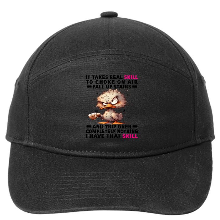 Clumsy Skills 7-Panel Snapback Hat