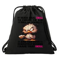 Clumsy Skills Drawstring Bag