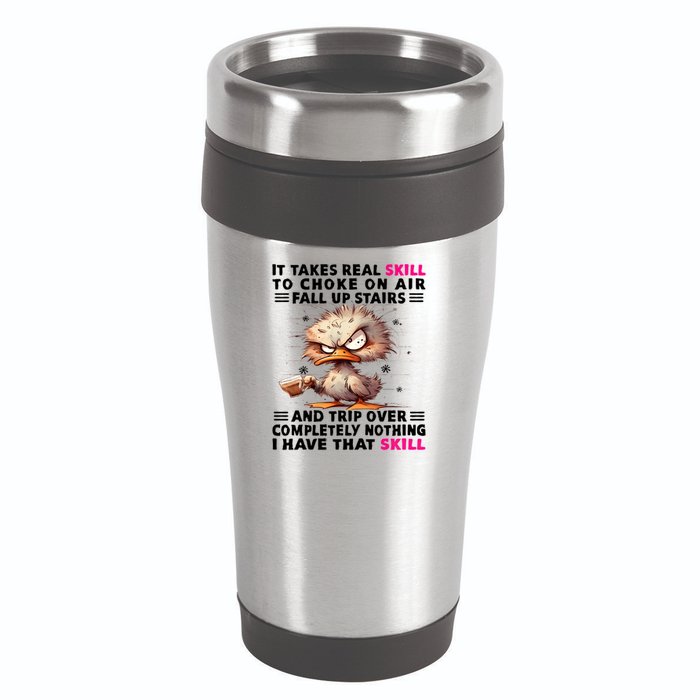 Clumsy Skills 16oz Travel Tumbler