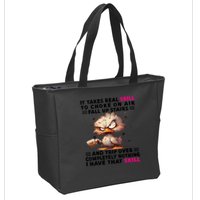 Clumsy Skills Zip Tote Bag