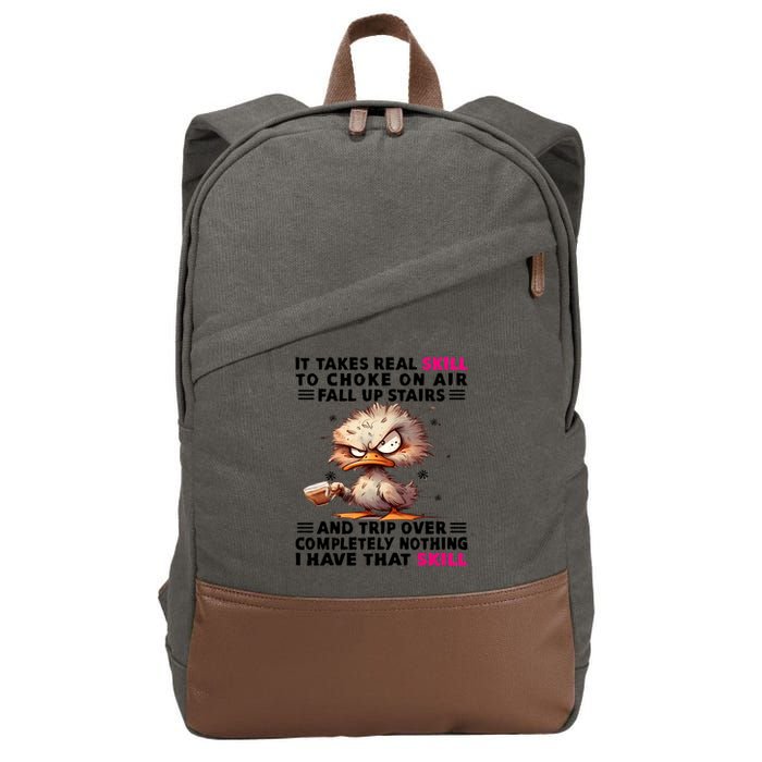 Clumsy Skills Cotton Canvas Backpack