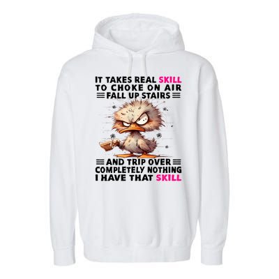 Clumsy Skills Garment-Dyed Fleece Hoodie