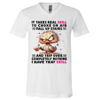 Clumsy Skills V-Neck T-Shirt