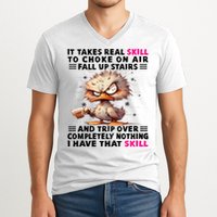 Clumsy Skills V-Neck T-Shirt
