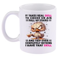 Clumsy Skills 11oz C Handle Ceramic Mug