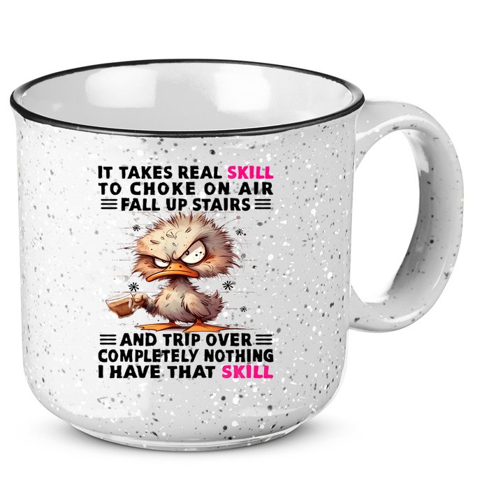 Clumsy Skills 15oz Campfire Ceramic Mug