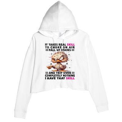 Clumsy Skills Crop Fleece Hoodie
