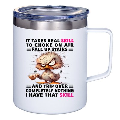 Clumsy Skills 12oz Stainless Steel Coffee Mug