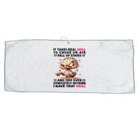 Clumsy Skills Large Microfiber Waffle Golf Towel