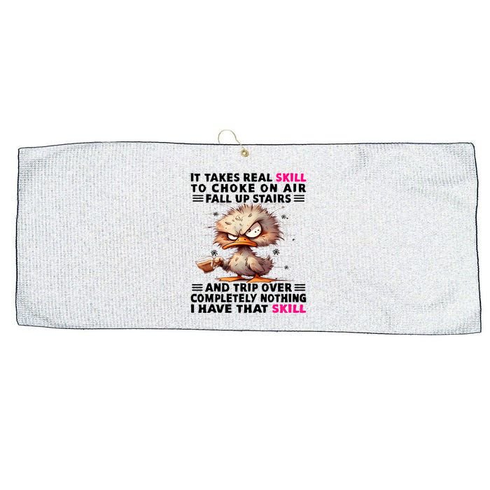 Clumsy Skills Large Microfiber Waffle Golf Towel