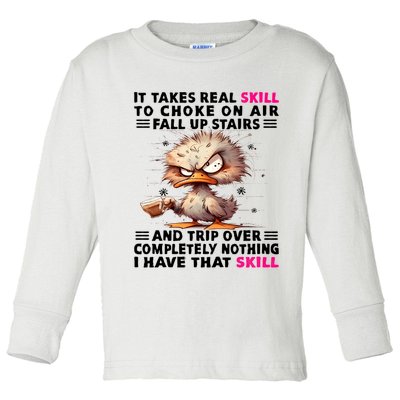 Clumsy Skills Toddler Long Sleeve Shirt