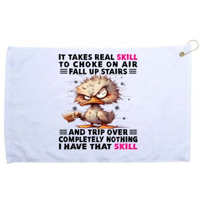 Clumsy Skills Grommeted Golf Towel