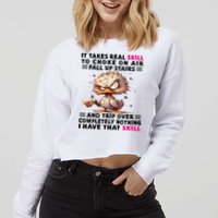 Clumsy Skills Cropped Pullover Crew