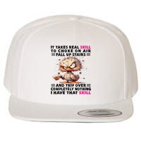 Clumsy Skills Wool Snapback Cap