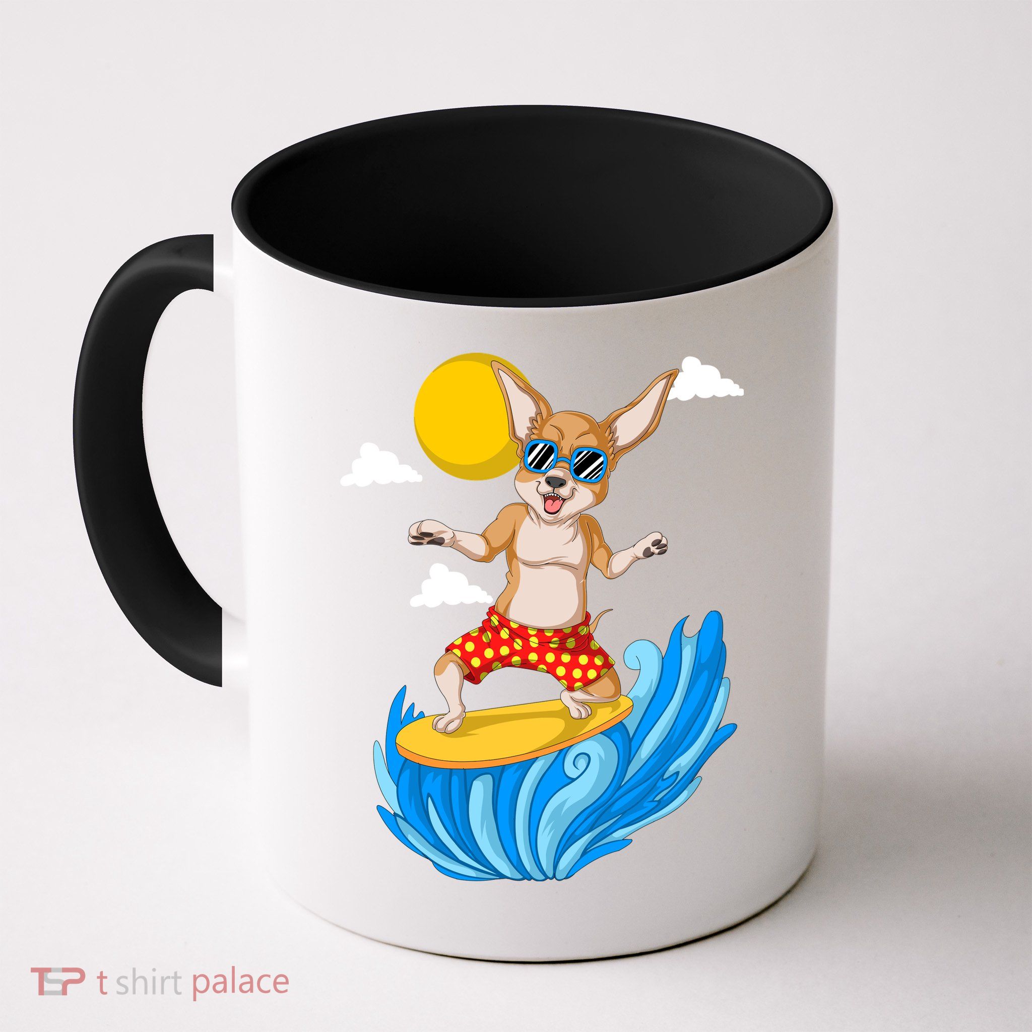 Chihuahua Surfing Mug