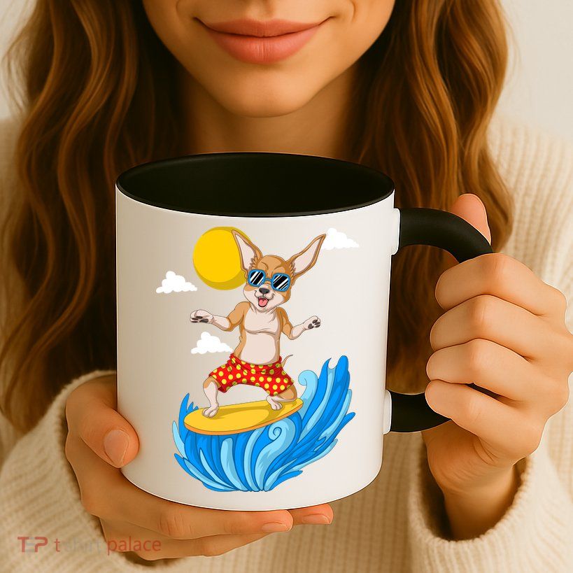 Chihuahua Surfing Mug