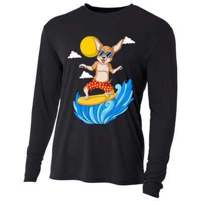 Chihuahua Surfing Cooling Performance Long Sleeve Crew