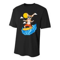 Chihuahua Surfing Youth Performance Sprint T-Shirt