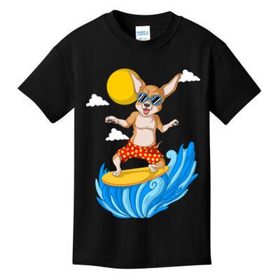 Chihuahua Surfing Kids T-Shirt
